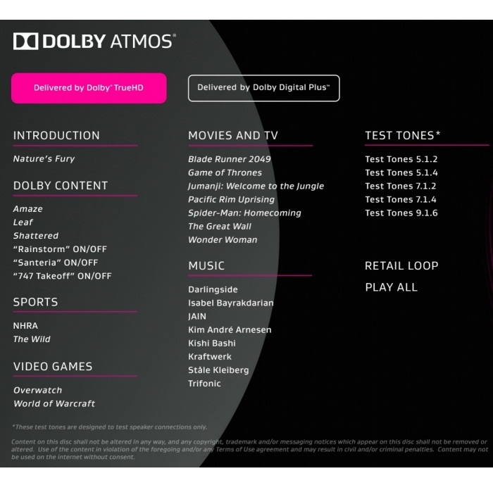 dolby atmos demo disc 2018 dolby atmos demo disc 2018